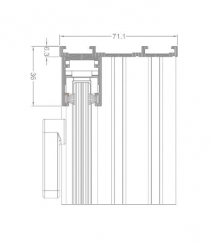 Rysunek techniczny Slide Glass