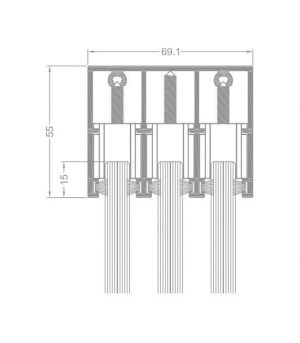 Dibujo técnico Vidrio deslizante