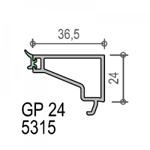 listwa przyszybowa GP24 5315 do pakietu 28 mm