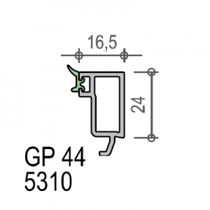 listwa przyszybowa GP44 5310 do pakietu 48 mm