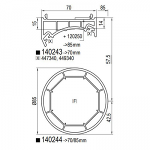 Aluplast - Esquinero de ángulo variable