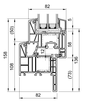 Cross-section Bluevolution 82 Classic MD HO9110, HO8521  35 mm