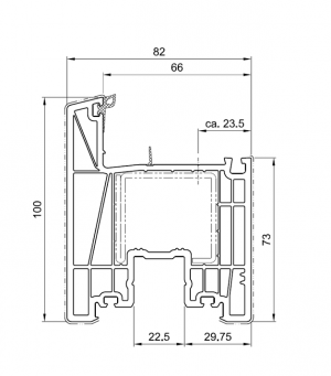 Sash for HST E-DRIVE - HS 8600