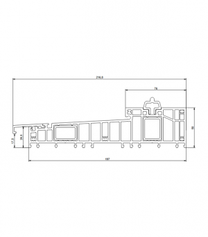 Umbral Master Step - HST 85 Aluplast Basic