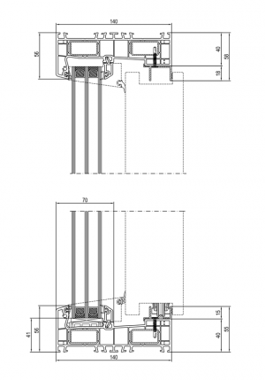 Dibujo técnico  ACRISTALAMIENTO FIJO