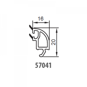 Listwa przyszybowa 57041 do pakietu 32mm